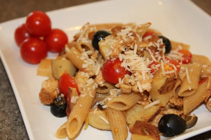 Auntie Ruth's Lemon Chicken, Roasted Potato Pasta