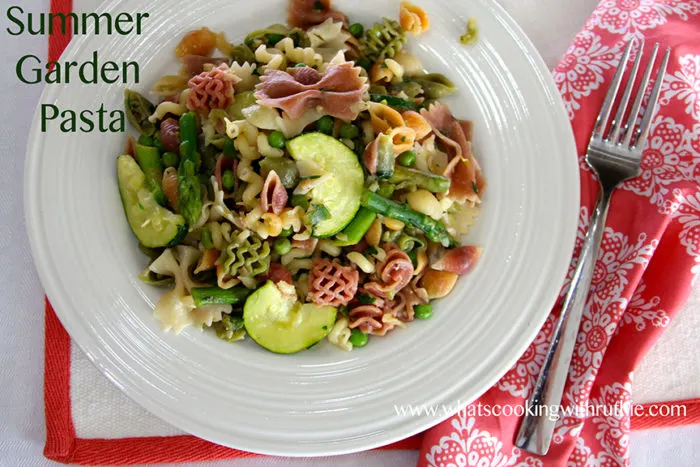 Summer Garden Pasta by whatscookingwithruthie.com