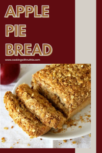 Warm up with this delightful apple pie bread, combining the flavors of cinnamon, nutmeg, and real shredded apples. This moist and flavorful loaf is perfect for cozy fall mornings or as a sweet treat to share with loved ones. The aroma while baking is simply irresistible! #ApplePieBread #FallBaking #AutumnTreats #ComfortFood #CookingWithRuthie