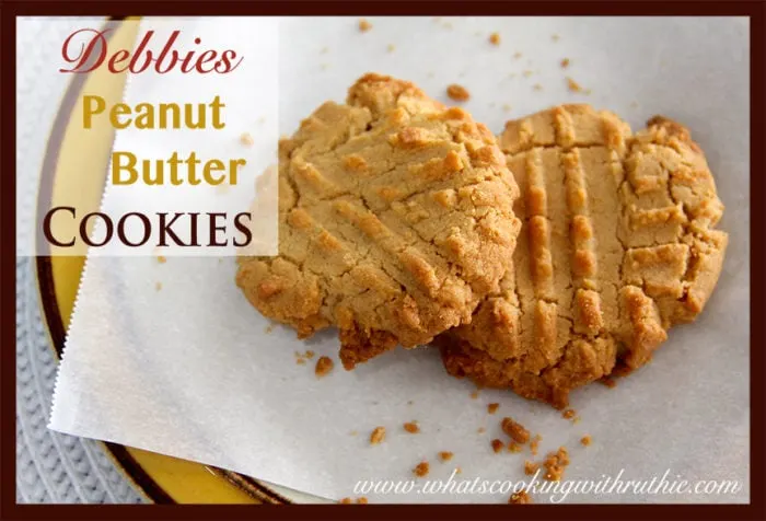 Debbie's Peanut Butter Cookies by whatscookingwithruthie.com