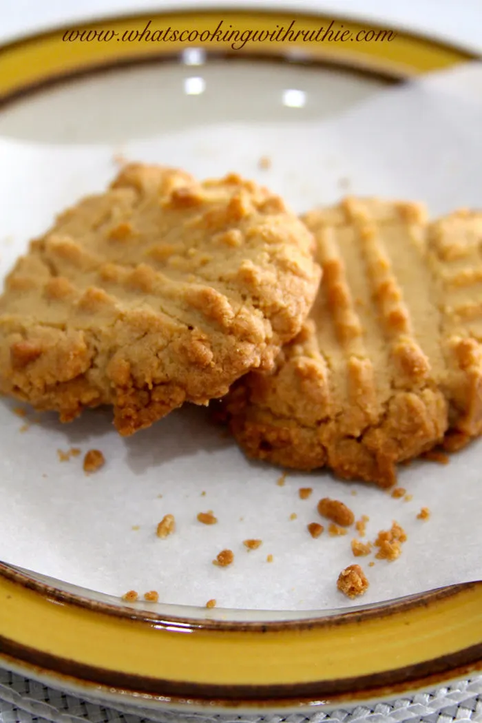 Debbie's Peanut Butter Cookies by whatscookingwithruthie.com