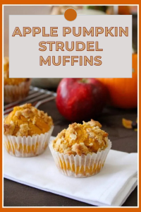Embrace the flavors of fall with these moist and flavorful muffins, combining the sweetness of apples and the warmth of pumpkin. Topped with a buttery strudel crumble, they're perfect for cozy mornings or as a delightful snack. Quick and easy to make, these muffins are a must-try autumn treat! #ApplePumpkinMuffins #FallBaking #AutumnTreats #ComfortFood #CookingWithRuthie