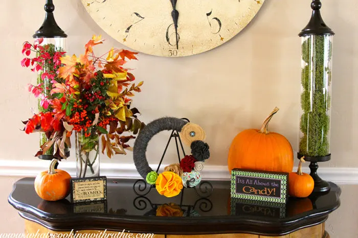 Autumn Centerpiece by whatscookingwithruthie.com