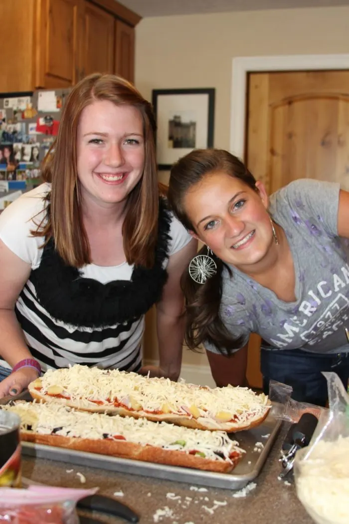 French Bread Pizza by whatscookingwithruthie.com