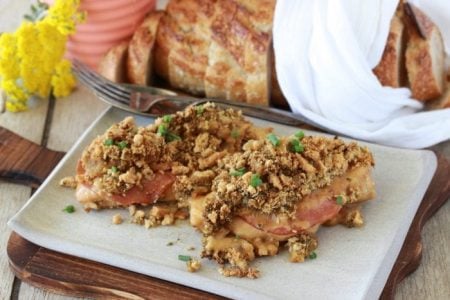 Slow Cooker Chicken Cordon Bleu Recipe is a really great recipe for those busy days! by cookingwithruthie.com