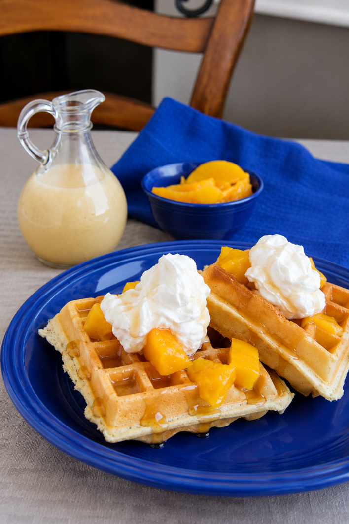 Classic Belgium Waffle Recipe on www.cookingwithruthie.com