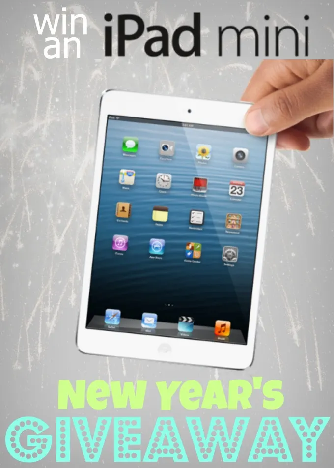 New Years Eve ipad mini Giveaway on www.whatscookingwithruthie.com
