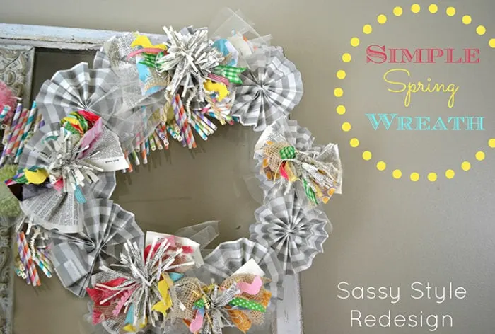 3Simple Spring Wreath with Sassy Style Redesign