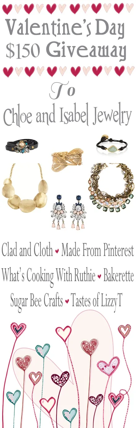 Valentine's Day Giveaway on www.whatscookingwithruthie.com