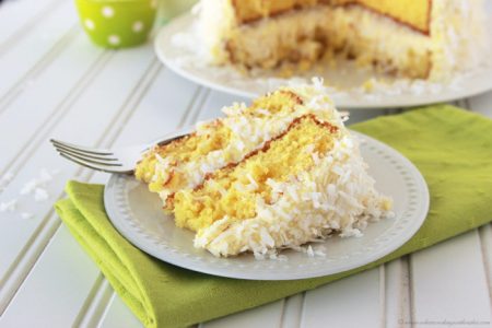 Classic Angel Flake Cake by www.whatscookingwithruthie.com