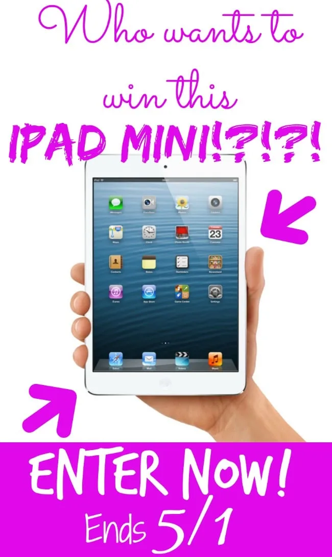 Win an iPad Mini on www.whatscookingwithruthie.com