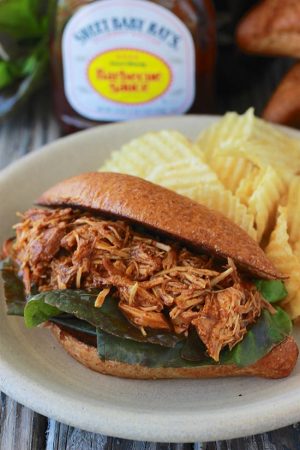 Coca-Cola BBQ Pulled Chicken Sandwich Recipe - Cooking With Ruthie