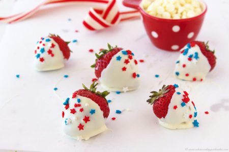 White Chocolate Dipped Strawberries by www.whatscookingwithruthie.com