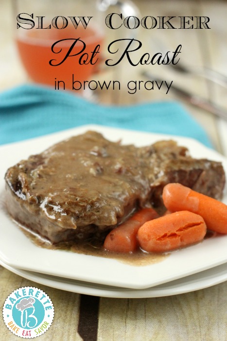 Slow Cooker Pot Roast by www.bakerette.com on www.cookingwithruthie.com