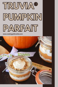 Indulge in this creamy, spiced pumpkin parfait layered with Greek yogurt and crunchy granola. Sweetened with Truvia® Brown Sugar Blend, it's a guilt-free fall treat that's both delicious and nutritious. Perfect for breakfast, dessert, or a midday snack! #PumpkinParfait #FallDesserts #HealthyTreats #CookingWithRuthie