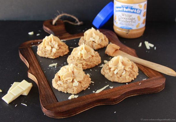 White Chocolate Oatmeal Peanut Butter Cookies - Cooking With Ruthie
