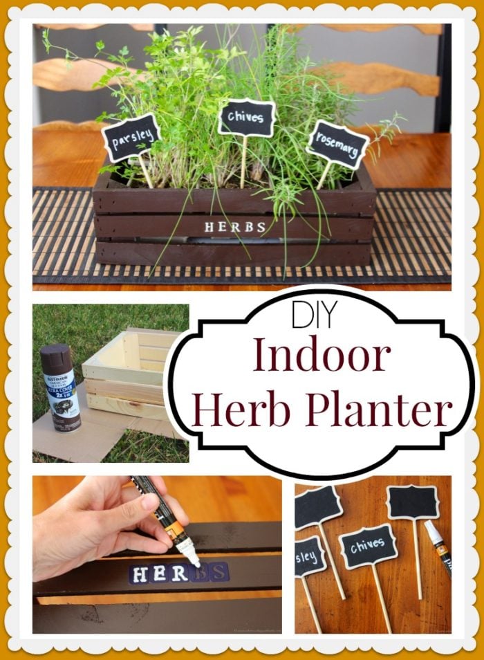 DIY Indoor Herb Planter - Cooking With Ruthie
