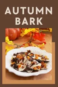 Celebrate fall with this easy bark loaded with nuts, dried fruit, and spices. Perfect for gifting or snacking, it’s a sweet surprise full of seasonal flavors! || cookingwithruthie.com #AutumnBark #FallTreats #ChocolateBark #HolidaySnacks #CookingWithRuthie