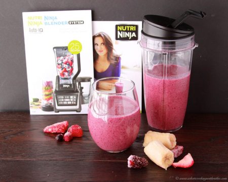 Nutra Ninja Coconut Berry Smoothie is the perfect way to start off a healthy New Year! by www.cookingwithruthie.com