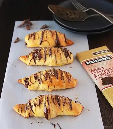 Dark Chocolate Stuffed Croissants Recipe Dark Chocolate Stuffed Croissants Recipe