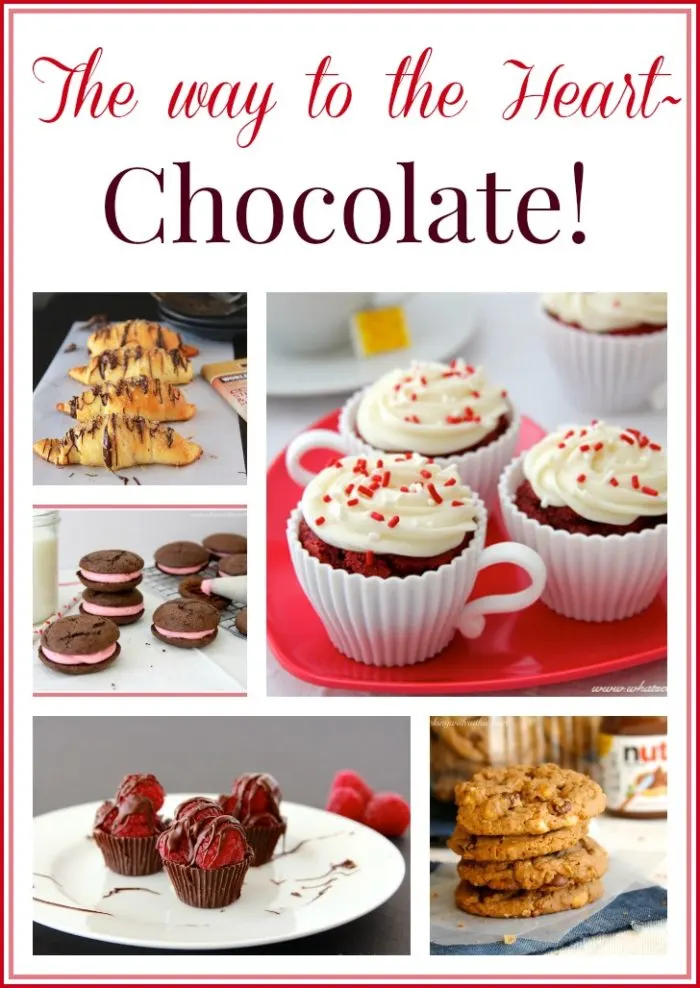 The way to the Heart~ Chocolate on www.cookingwithruthie.com to help you spread the love this Valentines Day!