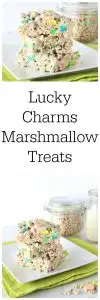 Lucky Charms Marshmallow Treats are a simple and festive way to celebrate St. Patties Day! www.cookingwithruthie.com
