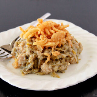 Easy Green Bean Casserole by www.cookingwithruthie.com is exactly the recipe from your childhood! YUM.