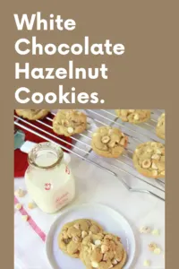 Enjoy a nutty twist with White Chocolate Chip Hazelnut Cookies – a delightful combination of white chocolate chips and crunchy hazelnuts in every bite. 🍪🌰 || cookingwithruthie.com