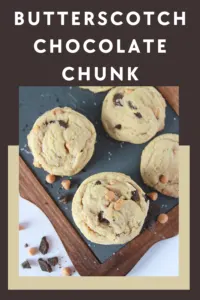 Delight in the irresistible fusion of flavors with Butterscotch Chocolate Chunk Cookies – these cookies are a perfect balance of sweet butterscotch and rich chocolate chunks. 🍪🧡 || cookingwithruthie.com