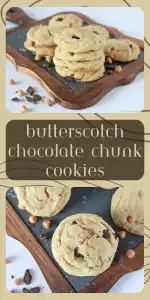 Rich, chewy, and loaded with butterscotch chips and melted chocolate chunks — these cookies are the perfect cozy bake for December evenings or festive cookie exchanges. A sweet treat that smells like nostalgia and tastes like comfort! 🍪 | cookingwithruthie.com #butterscotchcookies #chocolatechunkcookies #holidaybaking #winterdesserts #comfortfood #cookiesofinstagram #pinterestfood #cookingwithruthie