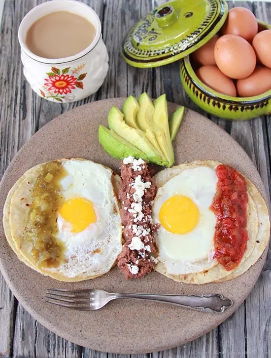 Divorced Eggs and Cancun Trip on www.cookingwithruthie.com eggs two ways with highlights from Cancun!