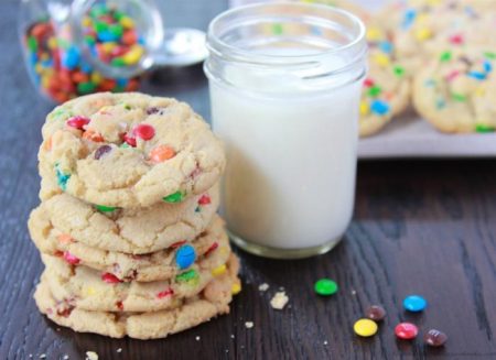 Mini M&M Cookies on www.cookingwithruthie.com are so adorable plus the BEST cookie recipe ever :)