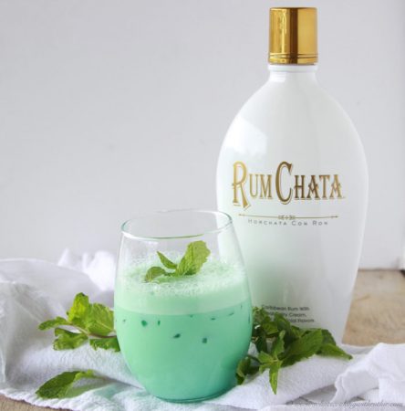 Irish Creme de Menthe Cocktail on www.cookingwithruthie.com is a beautiful way to celebrate the Holidays!