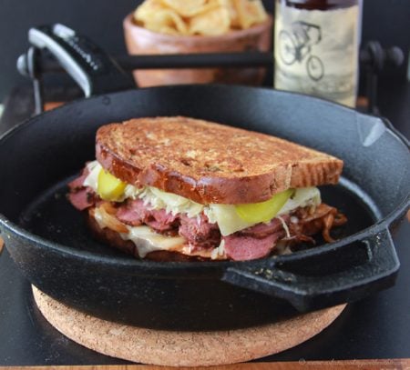 Irish Spicy Reuben Sandwich is AHhhmazing! The secrets in the spicy sauce baby! www.cookingwithruthie.com