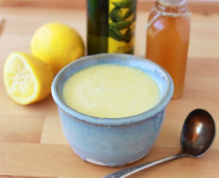 Lemon Honey Vinaigrette is healthy and fabulously tasty! www.cookingwithruthie.com