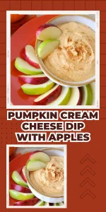 This easy dip blends pumpkin, Greek yogurt, and spices into a luscious cream cheese spread—ideal with apple slices or graham crackers. Serve at gatherings or enjoy as a seasonal treat! || cookingwithruthie.com #FallDip #PumpkinRecipe #SweetAndSavory #HealthySnacks #CookingWithRuthie
