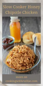A simple, delicious dinner idea! This recipe combines sweet honey and smoky chipotle for a mouthwatering chicken dish. Great for meal prep or a quick weeknight meal. #CrockpotMeals #ChickenRecipes #HoneyChipotle #CookingWithRuthie