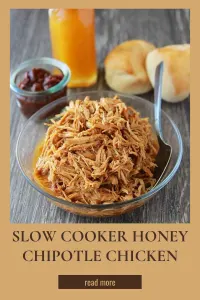 Tender chicken cooked in a rich blend of honey, chipotle peppers, and spices&mdash;perfect for sandwiches, salads, or over rice. Easy to make and full of flavor! #SlowCookerRecipes #HoneyChipotleChicken #EasyDinner #FamilyMeals #CookingWithRuthie