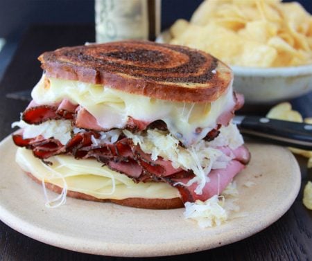 The Ultimate Reuben Sandwich will rock everyone of your tastebuds! www.cookingwithruthie.com