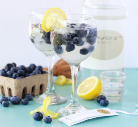 Blueberry Lemon Mastiha Cocktail & Greece Travel will bring the beauty of the Mediterranean right to you! by cookingwithruthie.com