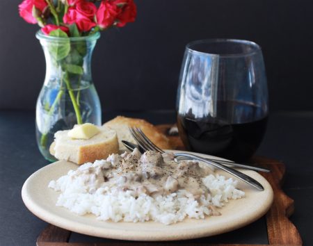 Our Elk Steak Stroganoff Recipe is a slow cooker recipe for your elk or venison steak! by cookingwithruthie.com