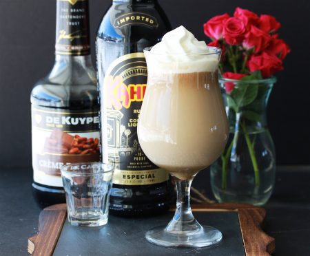 Irish Coffee With Kahlua & Creme De Cacao a fun twist on the classic Irish cocktail! by cookingwithruthie.com
