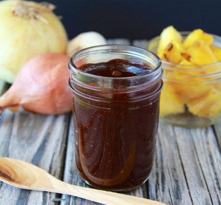 Grilled Pineapple Chipotle BBQ Sauce Recipe for your summer grilling pleasure! by cookingwithruthie.com