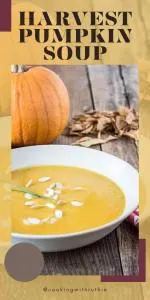 Discover the taste of autumn in this creamy Harvest Pumpkin Soup—rich pumpkin flavor, warm spices, and minimal fuss. Ideal for chilly nights. | cookingwithruthie.com #AutumnSoup #PumpkinSeason #HomemadeSoup #CozyMeals #CookingWithRuthie #FallFlavors #EasyRecipe #WarmDinner
