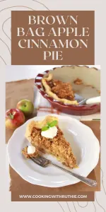 This Brown Bag Apple Cinnamon Pie is easy, rustic, and oven-ready&mdash;wrapped in foil for mess-free baking and warm apple pie flavor anytime. | cookingwithruthie.com #ApplePie #FoilPie #FallDesserts #EasyBaking #RusticRecipes #CookingWithRuthie #CinnamonApple #DessertInspo