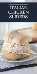 Set your slow cooker and forget it&mdash;these Slow Cooker Italian Chicken Sliders deliver creamy, seasoned chicken and melted cheese on soft buns: ideal for casual get-togethers or weeknight comfort. | cookingwithruthie.com #SlowCookerRecipes #ItalianChicken #SliderNight #FamilyFriendlyMeals #CookingWithRuthie #CheesySandwich #EntertainingFood #EasyRecipes