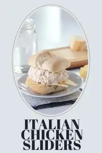 Whip up these Italian Chicken Sliders made in the slow cooker&mdash;tender shredded chicken, Italian seasoning and cream cheese piled high on slider buns for an easy, flavor-packed dinner. | cookingwithruthie.com #ChickenSliders #ItalianSandwich #SlowCookerDinner #SliderRecipes #CookingWithRuthie #CheesyChicken #FamilyMeals #EasyDinner