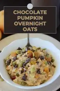 A simple make‑ahead breakfast: Pumpkin Chocolate Chunk Overnight Oats loaded with dark chocolate, pumpkin spice, and wholesome oats&mdash;so you&rsquo;re ready when morning hits. | cookingwithruthie.com #BreakfastJar #OvernightOatsRecipe #PumpkinSpice #ChocolateLovers #CookingWithRuthie #HealthyRecipes #FallBreakfast #QuickMeals