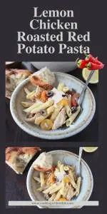 Juicy lemon‑seasoned chicken tossed with roasted red potatoes and pasta &mdash; a hearty, comforting dinner perfect for chilly December nights or cozy family meals. Ready in under an hour and full of flavor! 🍋🍝 | cookingwithruthie.com #lemonchicken #comfortfood #winterdinner #pastalover #onepotmeal #homemadecooking #cozymeals #cookingwithruthie