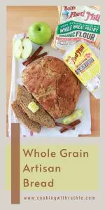 Soft, hearty and full of autumn warmth &mdash; this Apple‑Cinnamon Whole Grain Bread combines wholesome flours with juicy apple chunks and fragrant spice. Great for cozy winter breakfasts or a comforting snack with tea. 🍞🍎 | cookingwithruthie.com #homemadebread #applecinnamon #winterrecipes #comfortfood #breadbaking #holidaybaking #pinterestfood #cookingwithruthie